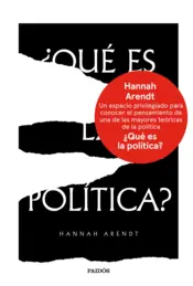 Portada ¿Qué es la política?