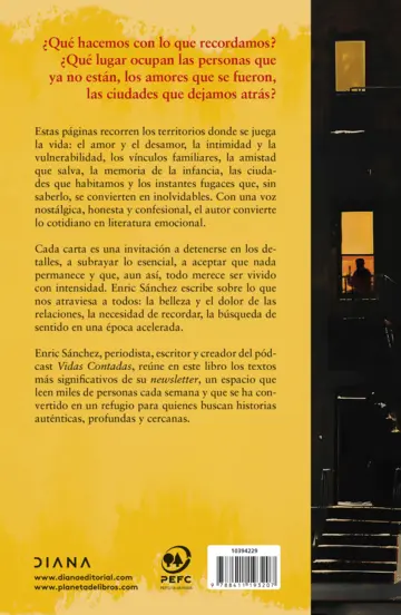 Contraportada Y mientras tanto la vida