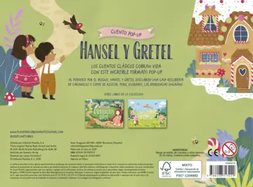 Contraportada Hansel y Gretel. Cuento pop-up