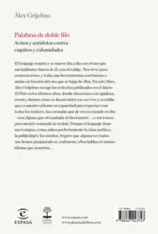 Miniatura contraportada Palabras de doble filo
