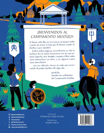 Contraportada Percy Jackson y los dioses del Olimpo: Una guía sobre dioses y monstruos