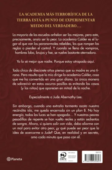 Contraportada Dulce pesadilla (Calder Academy 1)