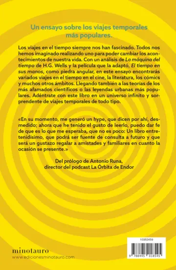 Contraportada La máquina del tiempo y otros viajes temporales