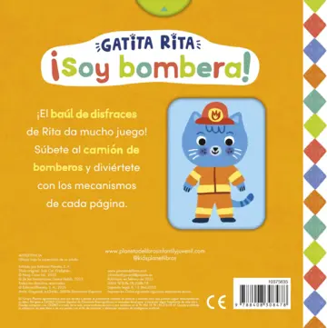 Contraportada Gatita Rita. ¡Soy bombera!