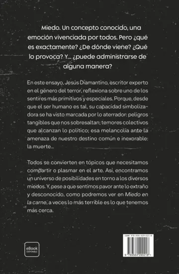Contraportada Miedo en la carne