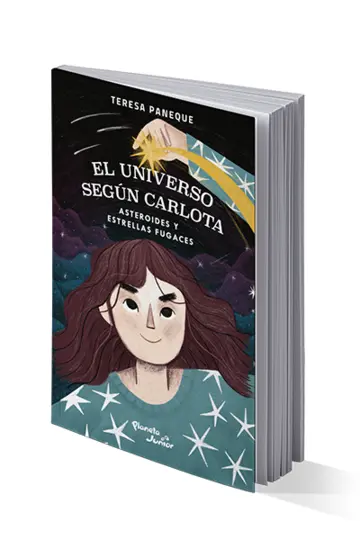Portada El universo según Carlota 1. Asteroides y estrellas fugaces