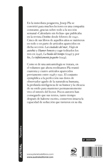 Contraportada Lo infinitamente pequeño