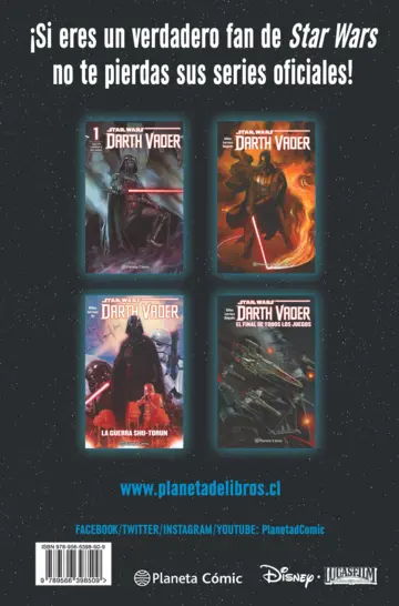 Contraportada Star Wars Darth Vader Lord Oscuro nº 01/25