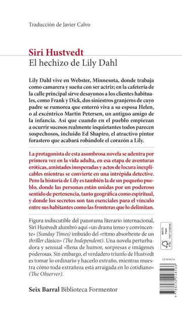 Contraportada El hechizo de Lily Dahl