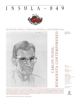 Portada Carlos Pujol, humanista contemporáneo (Ínsula n° 849, septiembre 2017)