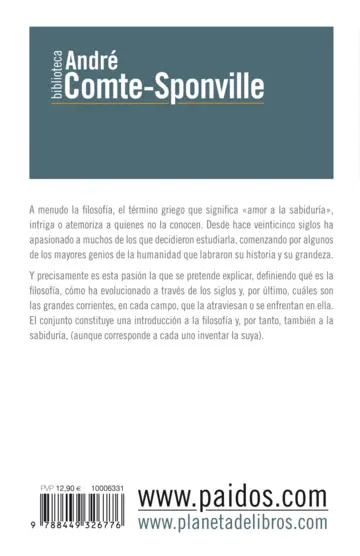 Contraportada La filosofía como es y como se práctica