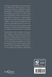 Miniatura contraportada Schopenhauer y los años salvajes de la filosofía