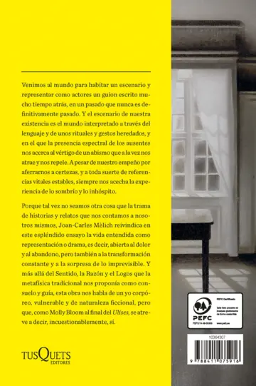 Contraportada El escenario de la existencia