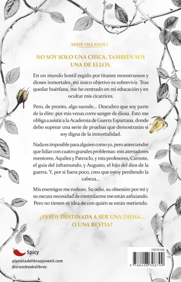 Contraportada Villanos 1. La sangre de Hércules