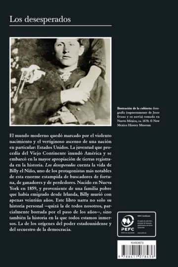 Contraportada Los desesperados
